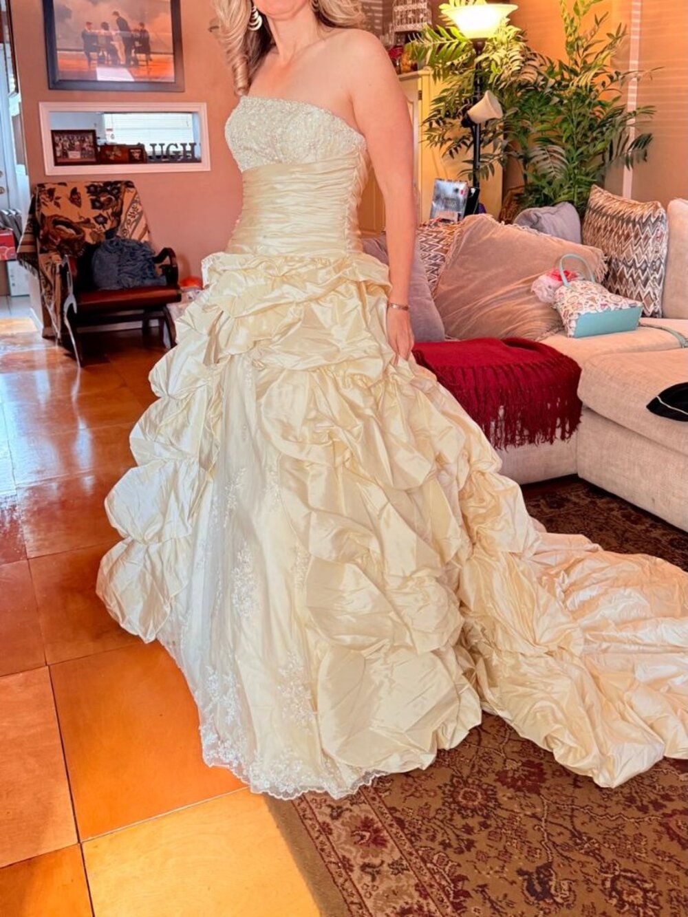 Sincerity Latte Ballgown/Wedding dress Size 14